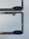 Ford Licence Plate Frame Set Die Cast Aluminum