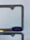 Ford Licence Plate Frame Set Die Cast Aluminum