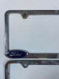 Ford Licence Plate Frame Set Die Cast Aluminum