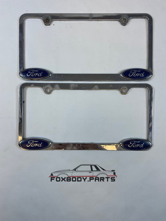 Ford Licence Plate Frame Set Die Cast Aluminum