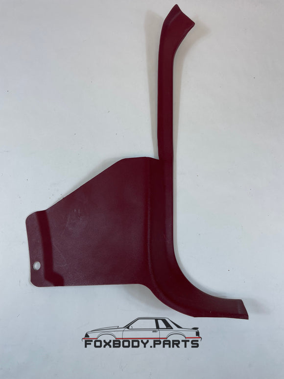 90-93 Ford Mustang Toe Kick Panel Right Hand OEM (Scarlet)