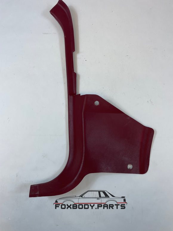 90-93 Ford Mustang Toe Kick Panel Left Hand OEM (Scarlet)