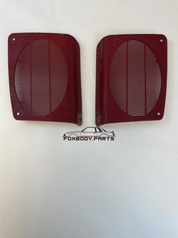 87-93 Ford Mustang Speaker Grills Rear Hatchback (Set) OEM