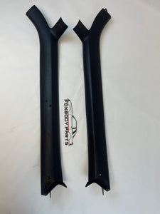 87-93 Ford Mustang A-Pillar Trim Black (Set) OEM