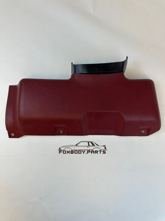 90-93 Ford Mustang Dash, Lower panel Steering Column Cover (Scarlet) OEM