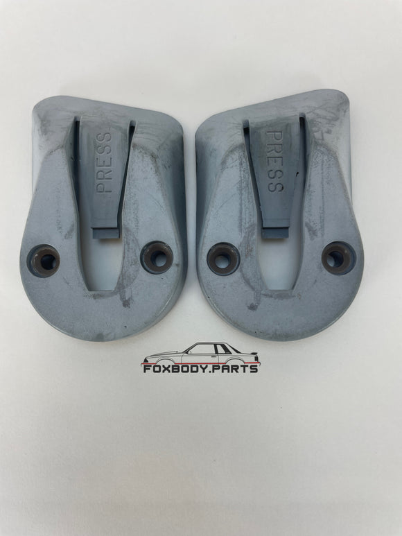 90-93 Ford Mustang Cargo Cover Brackets OEM (Titanium) SET