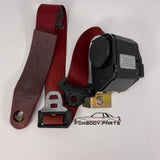 87-93 Ford Mustang Seatbelt Front Retractor Right OEM (Scarlet) (Passenger)