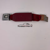 87-93 Ford Mustang Seatbelt Rear Buckle Right OEM (Scarlet) (Passenger)