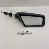 79-86 Ford Mustang Side View Mirror Manual Remote (Right, Passenger) OEM