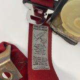 87-93 Ford Mustang Seatbelt Rear Retractor Left OEM (Scarlet) (Drivers)