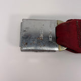 87-93 Ford Mustang Seatbelt Rear Buckle Left OEM (Scarlet) (Driver)